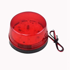 12v luz de alarma led luz intermitente del estroboscopico para el sistema de alarma casera de la seguridad rojo